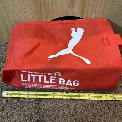 PUMA red, lightweight, clever little bag tote | eBay