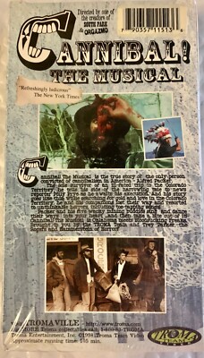 Cannibal! The Musical VHS,1998 Rare Troma- Trey Parker, Matt Stone