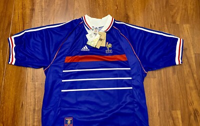 NWT! France 1998 World Cup Home Shirt Jersey Adidas (No Star) | eBay