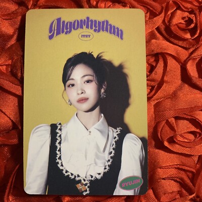 Ryujin ITZY Algorhythm Edition Celeb K-POP Girl Photo Card Yellow