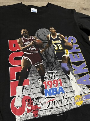 vintage salem sportswear Michael Jordan Magic Johnson 1991 NBA
