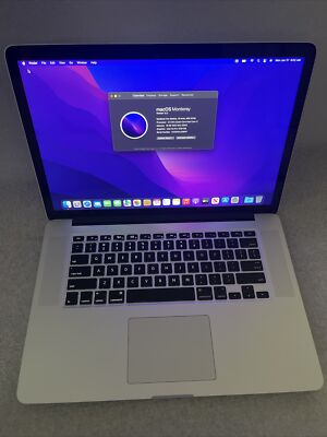 MacBook Pro Retina Quad i7 2.8ghz 16GB RAM 1000gb SSD R9 M370X OS