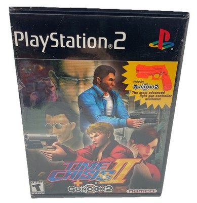 Time Crisis II + Guncon 2 (Sony PlayStation 2, 2001) for sale