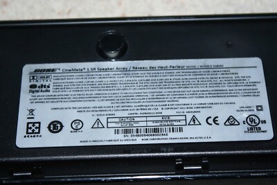 Bose CineMate 1 SR Speaker Sound Bar Model 328040 PARTS REPAIR No