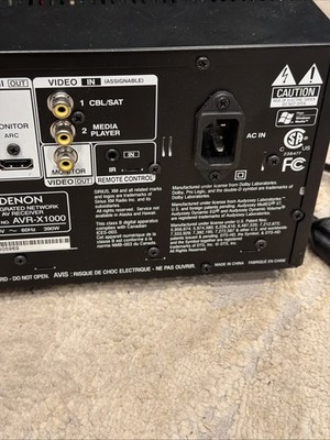 Denon AVR-X1000 IN-Command Series Integrated Network 5.1 Channel