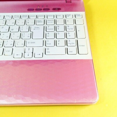 Sony VAIO Pink Laptop Windows 10 Core i3 4GB 128GB SSD Wi-Fi DVD