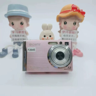 Pink Sony Cyber-shot DSC-W80 7.2MP CCD Vintage Digital Camera