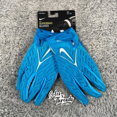 Nike Superbad Padded Football Gloves Size 3XL Men Light Blue