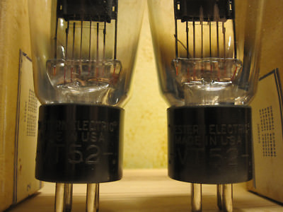 Western Electric VT52 Vacuum Tube Pair 45 | Power Tubes | NOS