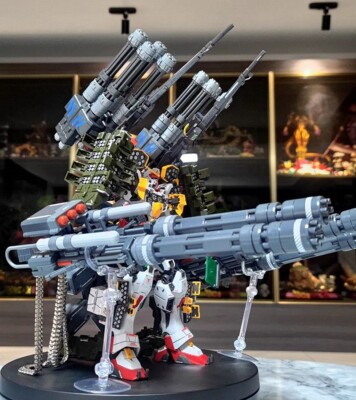 WZZX model GATLING GUNS Expansion Backpack for MG 1/100 Sazabi