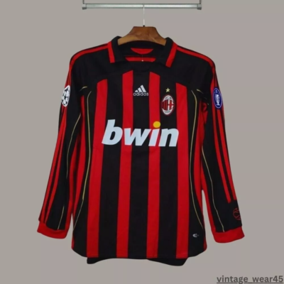 KAKA' #22 AC Milan Jersey 2006/2007 Long Sleeve Retro Vintage