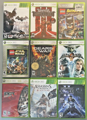 LOT OF 9 XBOX360 Games in Very Good Condition Tested With Inserts