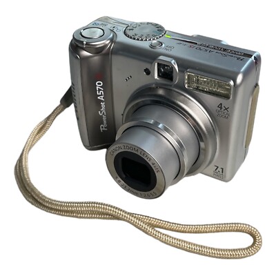 Canon Digital Camera PowerShot A570 IS PC1225 7.1 MP 4X Zoom