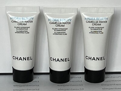 CHANEL HYDRA BEAUTY CAMELLIA WATER CREAM (5ml .17fl oz x 3) NEW