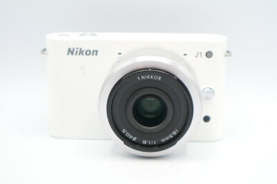 Nikon 1 J1 10.1MP Digital Camera - White(1NIKKOR 18.5mmm Lens) | eBay