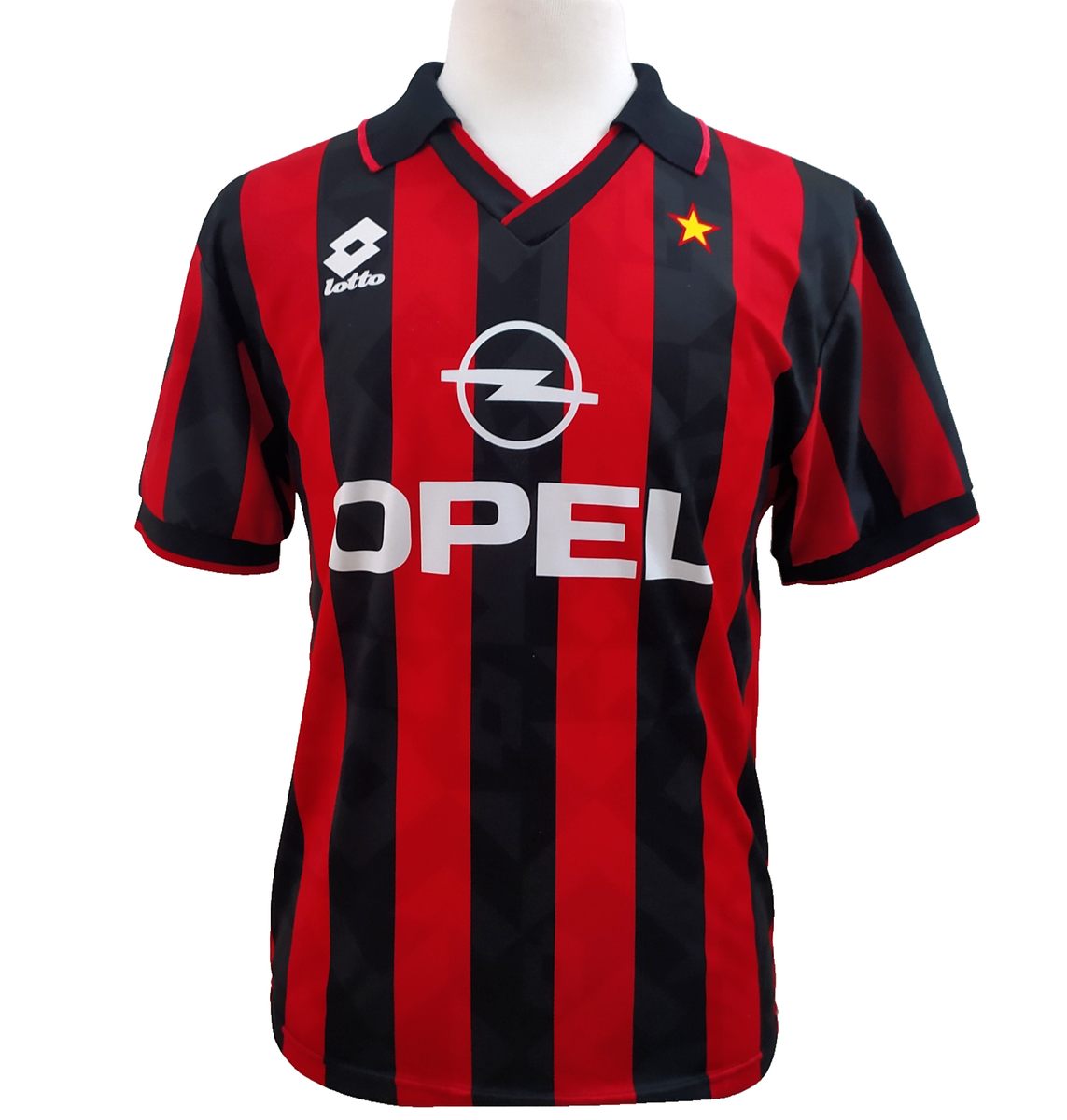 Milan AC 1994-95 Shirt Mens Opel Lotto Jersey Football Vintage