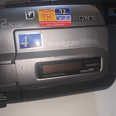 Sony Handycam CCD-TRV99 Hi8 Camcorder NTSC XRay Ghost Hunting IR