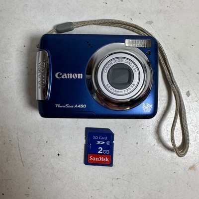 Canon PowerShot A480 Blue 10MP 2.5