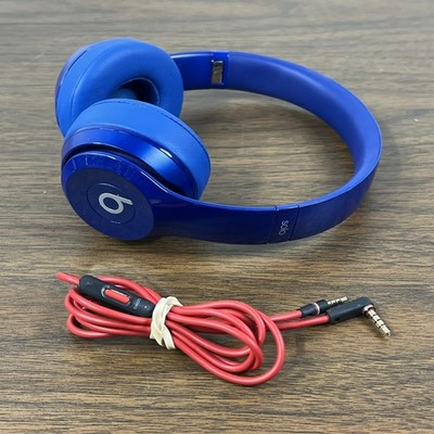Beats by Dr Dre Solo2 Wired on Ear Headphones Glossy Blue Sapphire