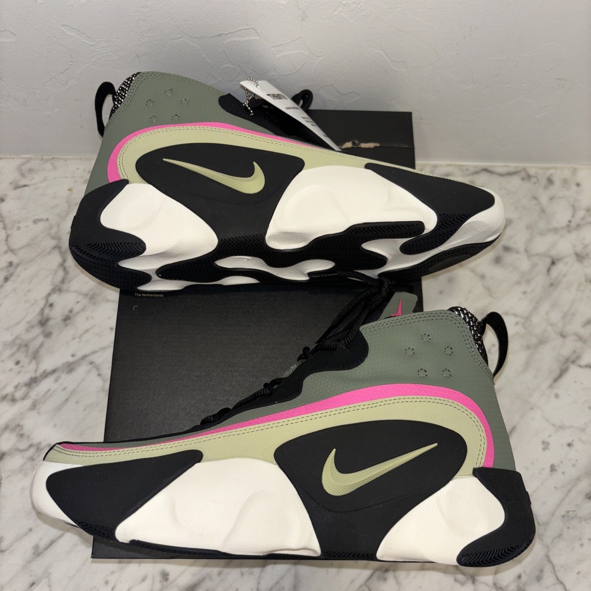 NIKE REACT FRENZY SPIRAL SAGE OLIVE AURA BLACK CN0842-300 MEN'S