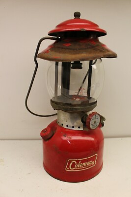 Vintage Coleman 200A Single MANTLE Red Camping Hunting Lantern | eBay
