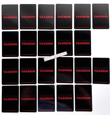 SHINee TAEMIN WANT Kihno Kit Black Red 2 Type ＆ 25 Photocards