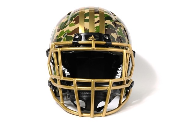 AUTHENTIC A BATHING APE BAPE x ADIDAS RIDDELL ABC CAMO HELMET NEW