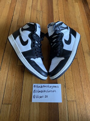 Air Jordan Retro 1 High OG Black White Nike Air Panda 2014 555088