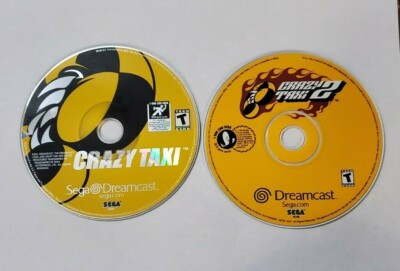 Crazy Taxi 1 and 2 Authentic (Sega Dreamcast, 2000) Fun Games