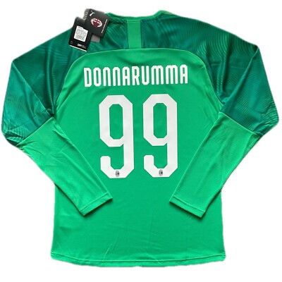 2019/20 AC Milan Green GK Jersey #99 Donnarumma Large Long Sleeve