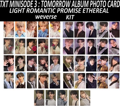 TXT MINISODE 3 : TOMORROW PHOTO CARD LIGHT ROMANTIC PROMISE