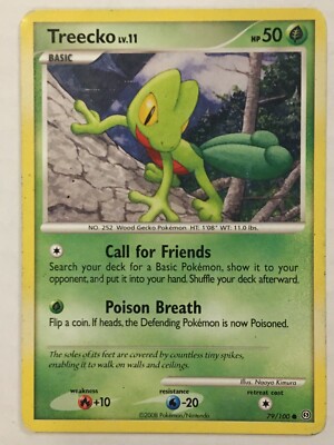 Pokémon Card Treecko LV. 11 - 2008 Diamond & Pearl—Stormfront 79