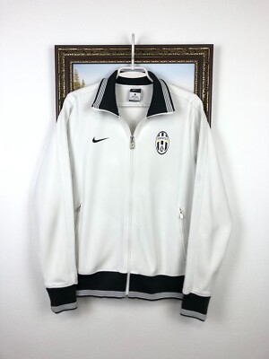 Nike Juventus Football Jacket Soccer Track Top Mens White Rare