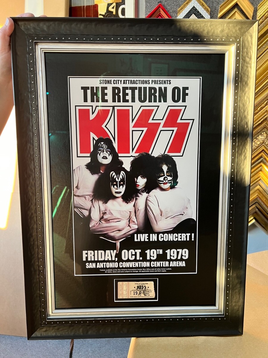 KISS DYNASTY TOUR 1979 - MEMORABILIA POSTER AD & TICKET STUB - SAN