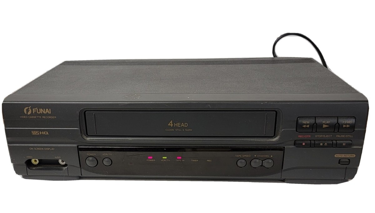 Funai F2840L VHS VCR 4 Head Tested Works No Remote | eBay