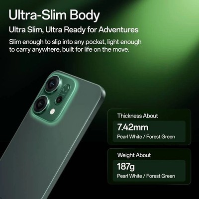 OPPO Reno 14 5G (Green 256GB 8GB RAM) - Global Version. “NO