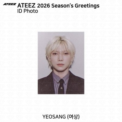 ON HAND] ATEEZ 2026 Season's Greetings Photocard ID Photo Postcard
