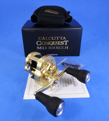 23 SHIMANO CALCUTTA CONQUEST MD 301XGLH LH REEL (U.S SELLER~SHIP