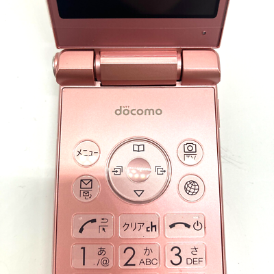 Docomo SHARP SH-01J Aquos KEITAI 2 ANDROID FLIP PHONE PINK Used IN
