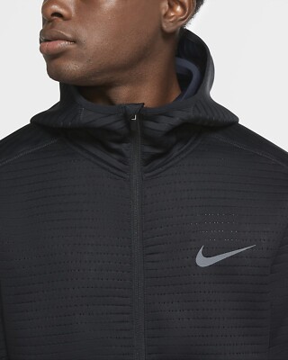 Nike Pro Mens Full-Zip Training Hoodie CZ2200-010 Black-Sizes