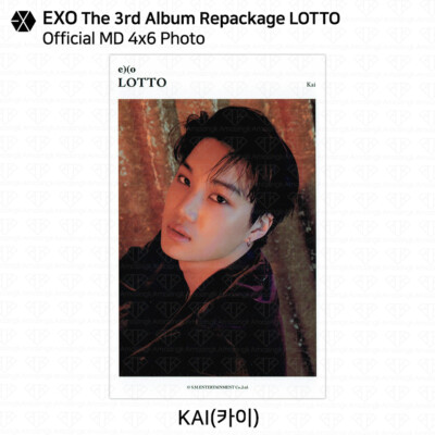 EXO The 3rd Album Repackage Lotto Official MD 4x6 Photo KPOP K-POP