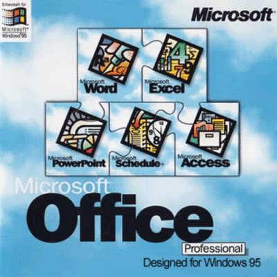Microsoft Office Professional for Windows 95 on CD-ROM Word Excel