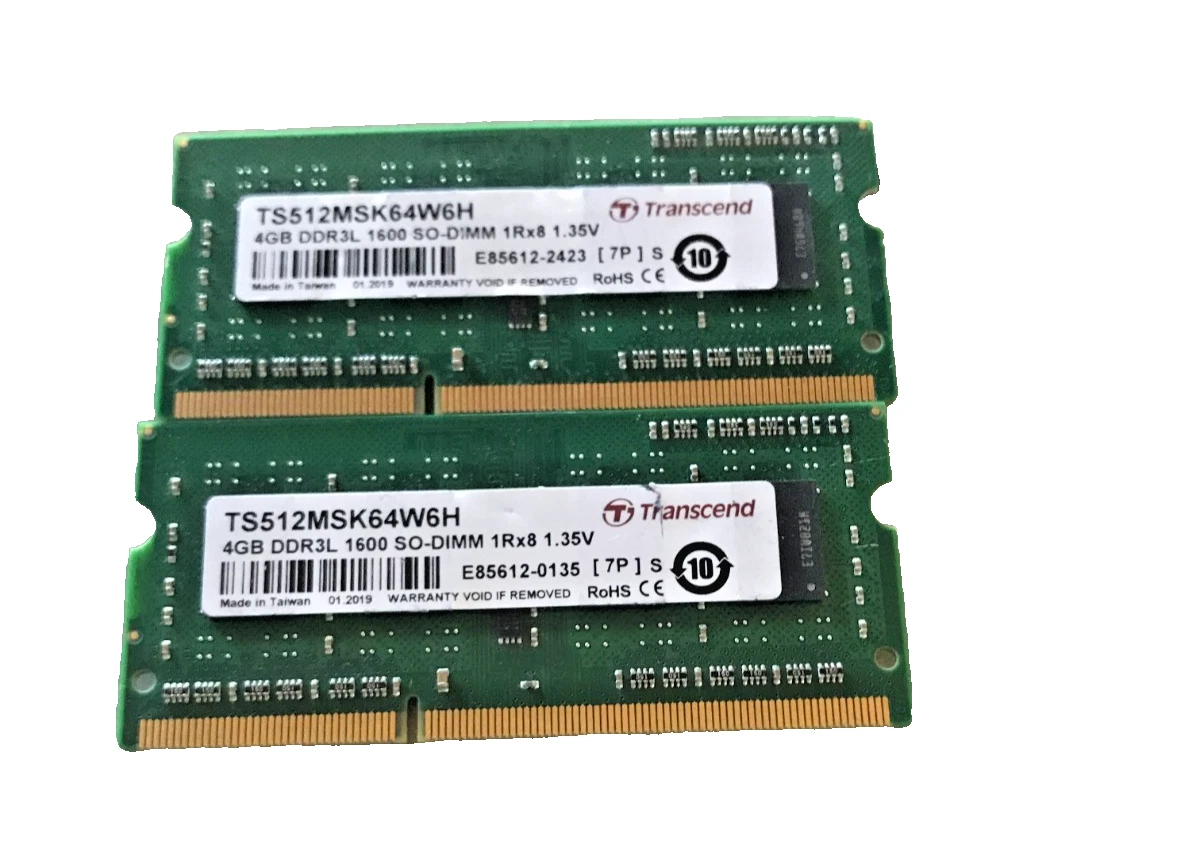 Transcend SO-DIMM Computer Memory (RAM) 8 GB Total Capacity for