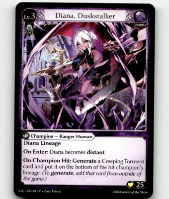 Grand Archive TCG Diana, Duskstalker - Alchemical Revolution | eBay