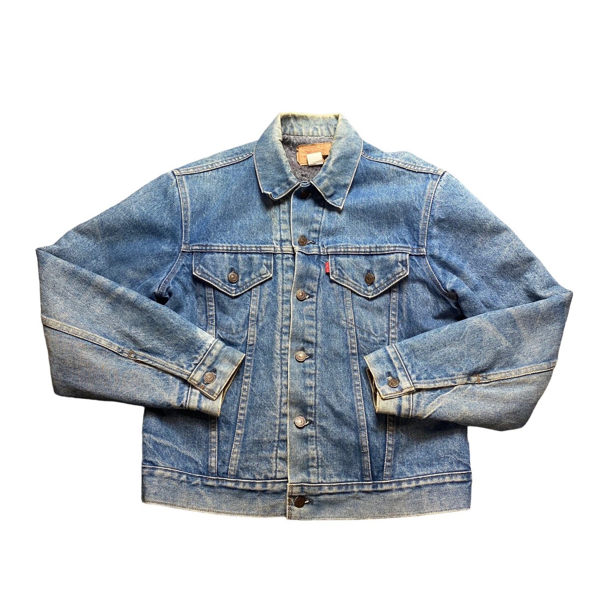 Levi's Vintage Denim Blanket Liner Button JAcket Adult Size 42