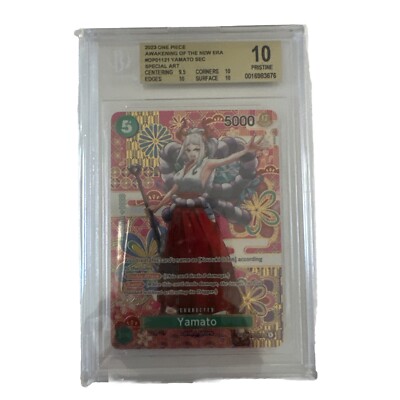 One Piece Yamato OP01-121 SP SEC OP05 Card Beckett Pristine 10