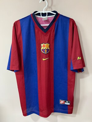 Barcelona 1998/99 Home Football Shirt Nike Vintage RONALDINHO #10