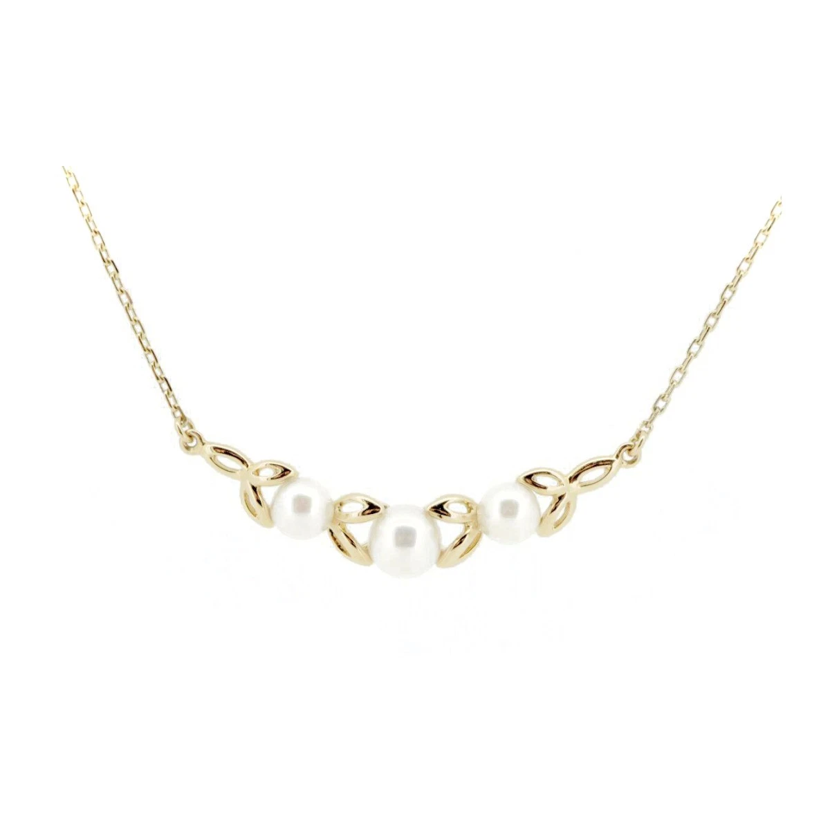 Mikimoto White Pearl Yellow Gold Fine Necklaces & Pendants for