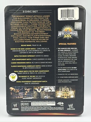 WWE Wrestlemania XXIV 24 DVD 3 Disc Set Limited Collector's