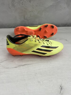 Adidas F50 Adizero FG Yellow Orange Professional Football Cleats